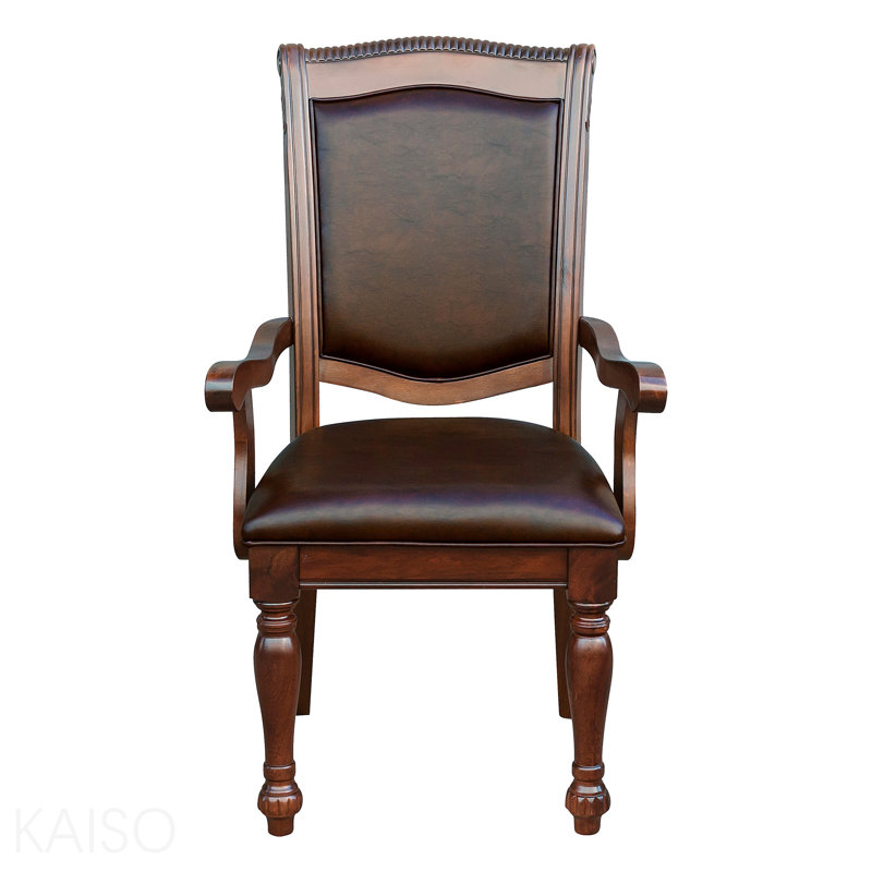 2-Piece Upholstered Armchairs - Brown Cherry