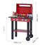 Teamson Kids Pretend Play Wooden BBQ Set with Food Accessories