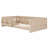 Low Profile Wood Platform Bed with Guardrail and Convenient Storage Shelves-588529694-588529695