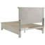 Grand lit blanc vieilli à 2 tiroirs, lit plateforme en mousse à mémoire de forme, placage de bois rustique, fermeture en douceur, panneau de style chambre à coucher-1162719561
