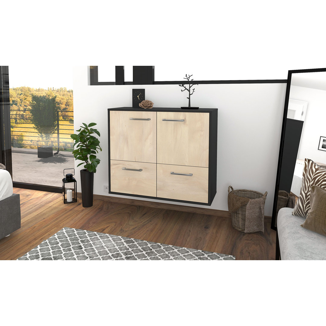 TV-Lowboard Montgomery aus Massivholz, 92 cm