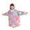 Sweat à capuche RAINBEAN Glow In The Dark pour enfants, surdimensionné Sherpa