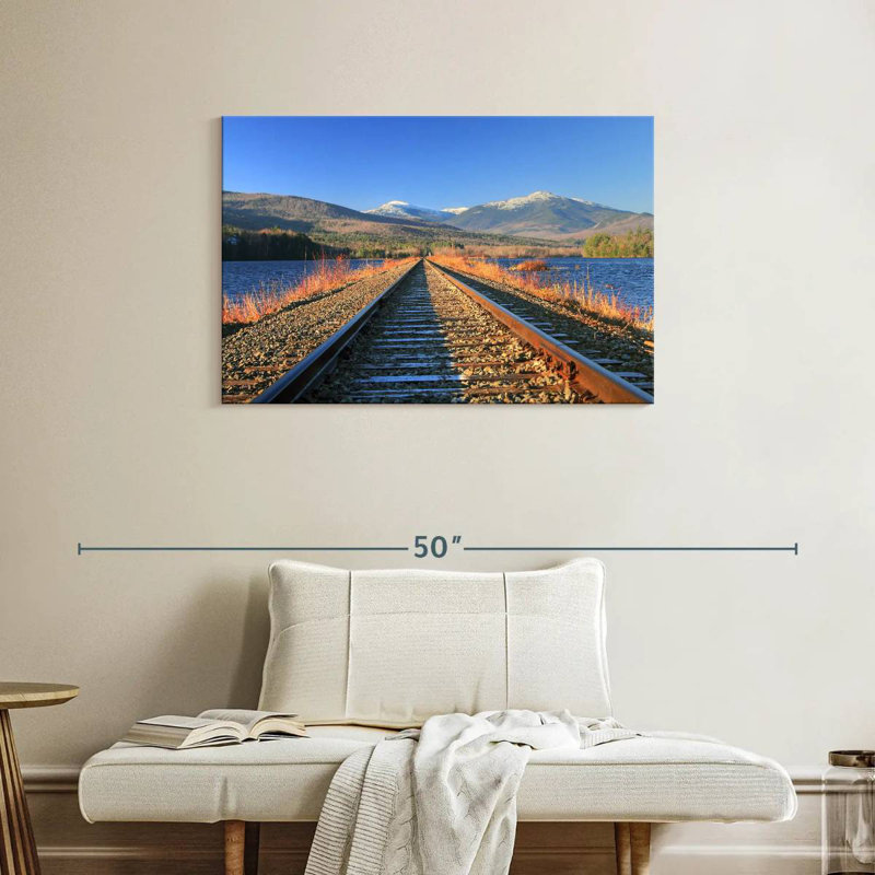 Lilie Androscoggin River Train Tracks, 24" H x 36" W