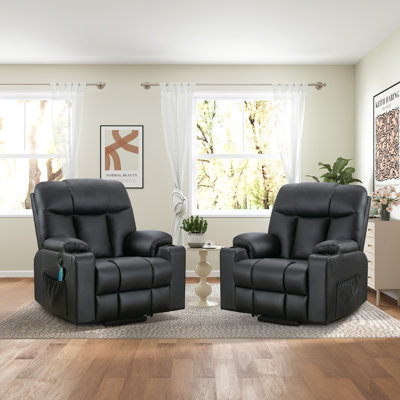 37.8" W Faux Leather Power Lift Recliner