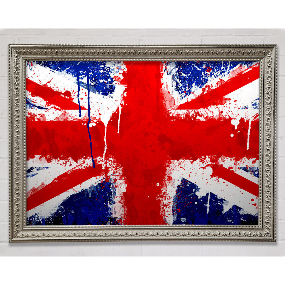 Antoinet Uk Flagge Gerahmter Druck Wandkunst