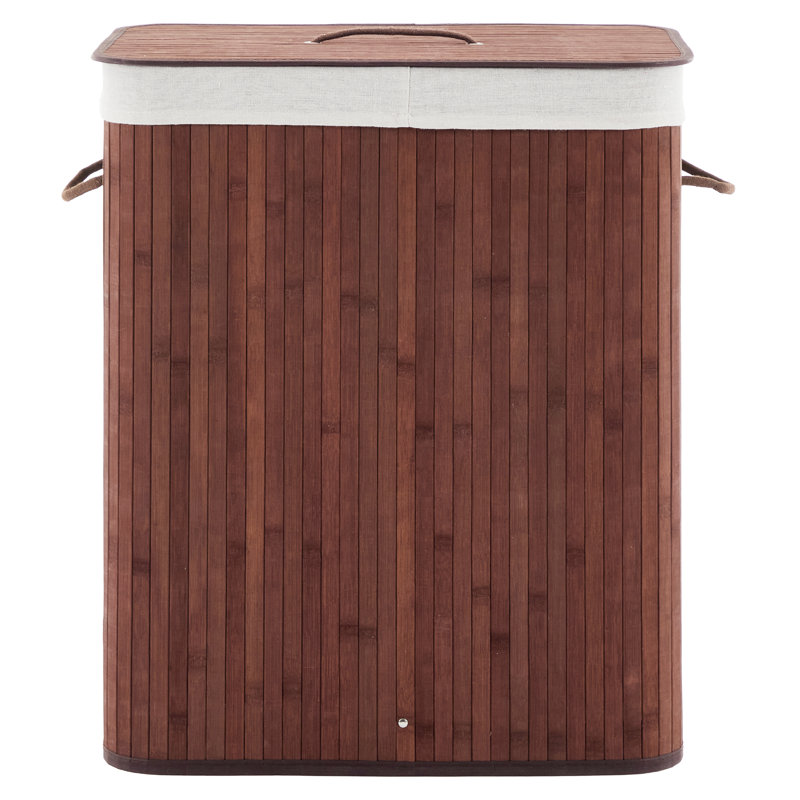 Bamboo Laundry Room Organiser, Brown