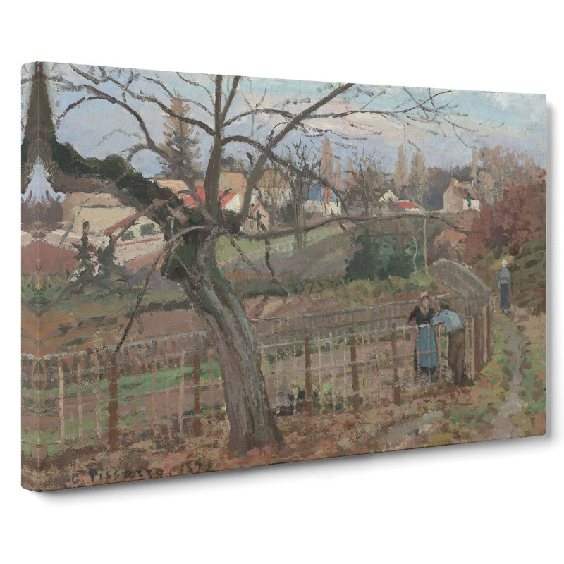 The Fence 1985.64.31 by Camille Pissarro - Wrapped Canvas, 40cm H x 60cm W x 3cm D