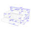 Lit de jour multifonctionnel en bois avec tablettes, tiroirs et bureau Crompton-1471862492-1471862491