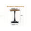 Table ronde ronde, table tulipe circulaire avec plateau de table épaissi et piédestal en métal, table bistro moderne Mid-Century-1187251501