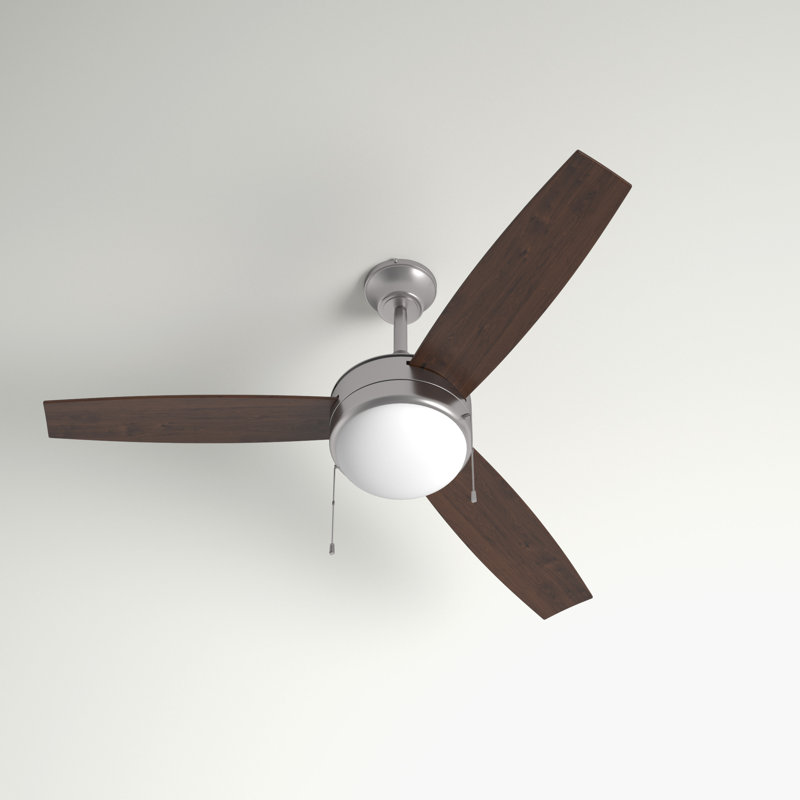 Phaze 52'' Polished Nickel Ceiling Fan with LED Light