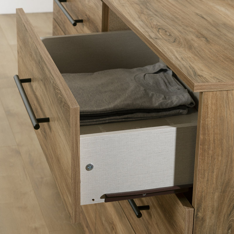 Barcelo 6-Drawer Dresser, Brown