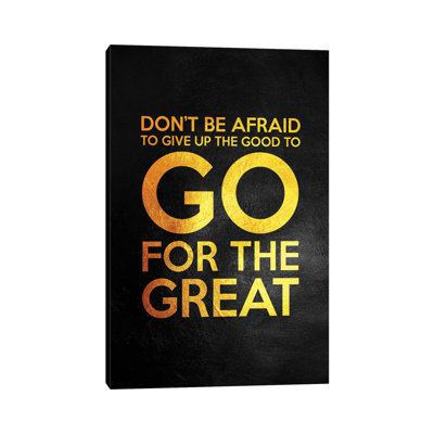 Go For The Great by Adrian Baldovino - Wrapped Canvas Gallery-Wrapped Canvas Giclée
