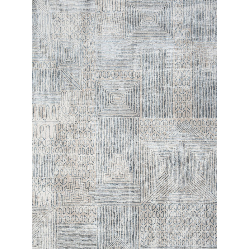 Elegance Gccnc6009 Blue Area Rug, 5Ft 3In X 7Ft 3In, 100% , Stain , For Daily Traffic Rug Living Space - With Jute Backing, Soft And , 0.32" Pile Height
