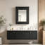 Armoire de rangement murale avec miroir et tablette réglable-129591281