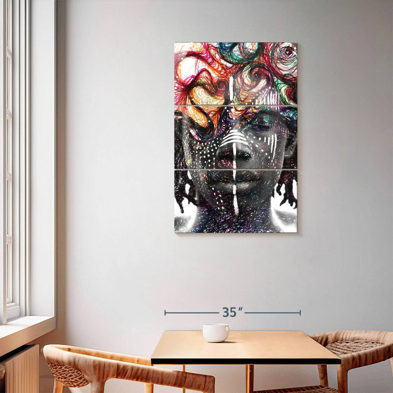 Leisha Paintography Man, 57" H x 36" W