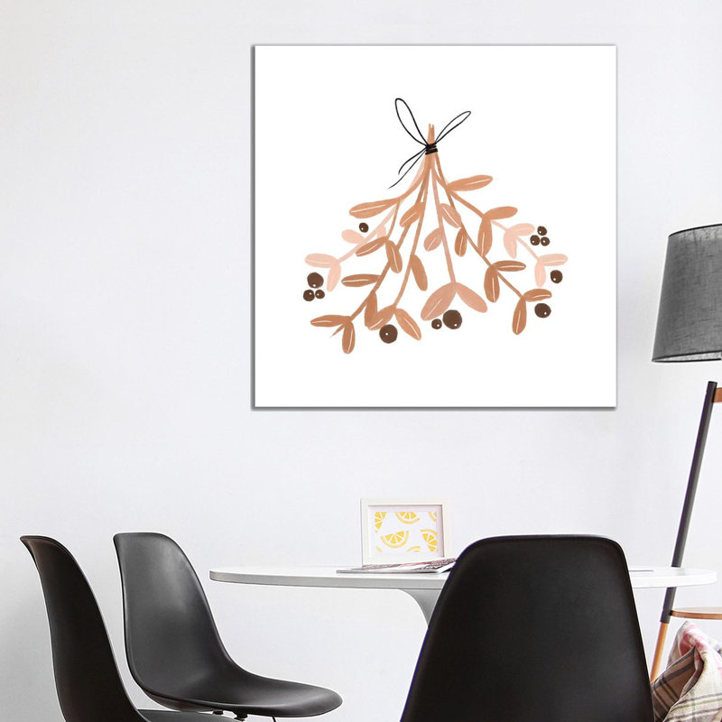 « Mistletoe » par Orara studio, reproduction d’art, H 37 po x l 37 po x P 1,5 po, Toile tendue, Pas de tapis