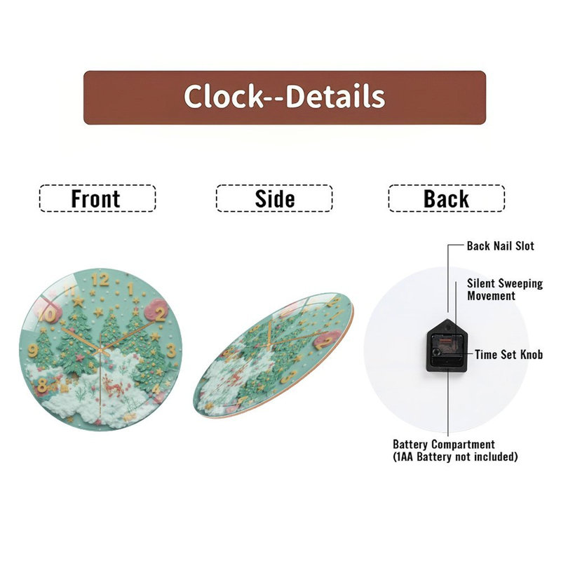 Horloge murale 12 po