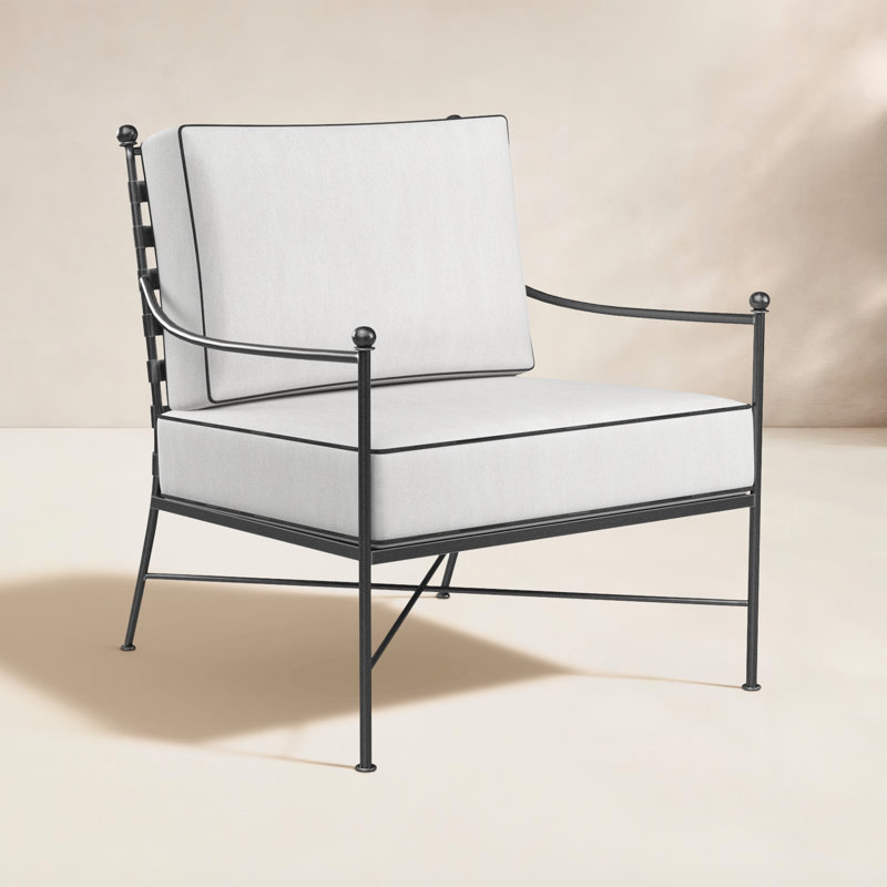 Provence Outdoor Lounge Chair, Canvas Natural Sunbrella® Canvas