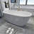 Free Standing Tub 67" Deep Soaking Bath Tub Acrylic Freestanding Bathtub A25 Soaking bathtub