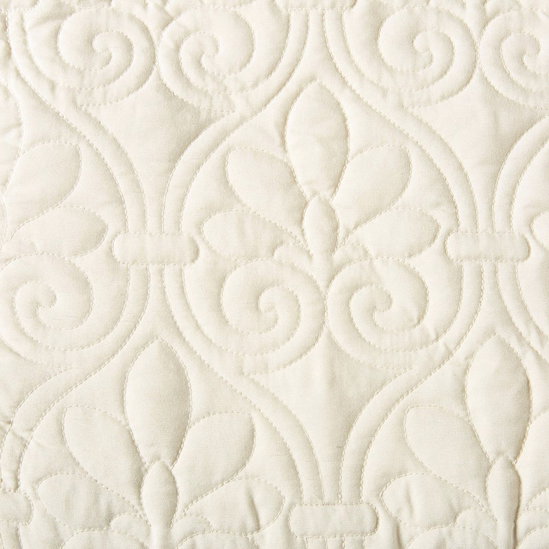 Ensemble de couvre-lit plissé en coin 3 pièces très grand crème. Microfibre. Rembourrage à 100%. . Couvre-lit crème chaud lavable à la machine. Courtepointe. Merveilleux 2