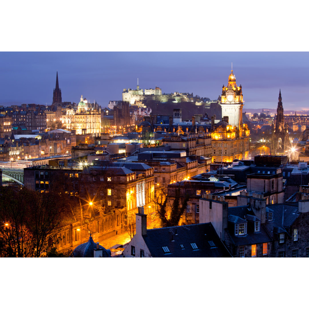 Edinburgh Skylines Building - Kunstdrucke auf Leinwand