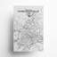 Charlottesville, carte de la ville, impression graphique-1816501840-1816501841
