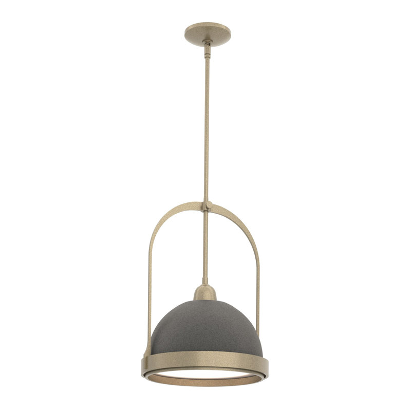 Atlas 1 - Light Single Dome Pendant, Natural Iron, Soft Gold