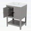 Meuble-lavabo élégant avec lavabo en céramique élégant-129226176