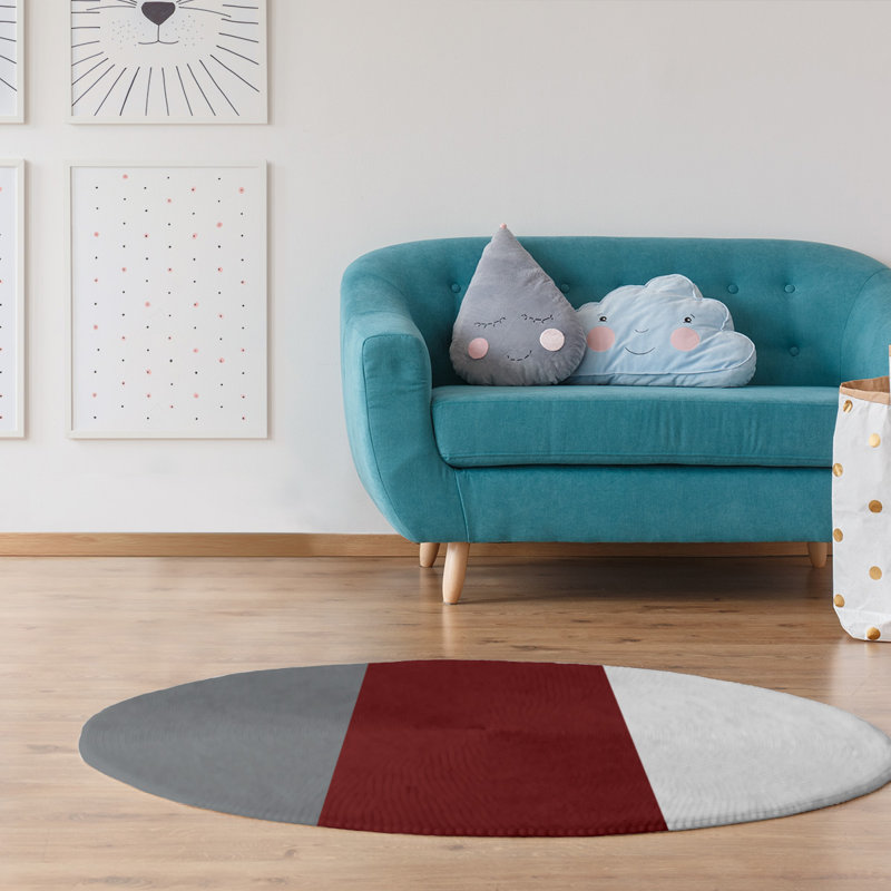Chenille Indoor Rug, Round 5'