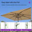Parasol de table semi-automatique pour l'extérieur-1360144556