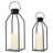 Modern Farmhouse Lantern Decor- Black Metal Candle Lanterns For Christmas- Lanterns Decorative W/Timer Flickering Candles For Living Room,Home,Indoor, Outdoor,Table,Fireplace Mantle Décor-733216684-733216686