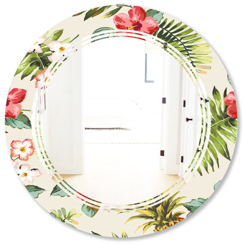 Miroir mural Pineapple Summer Bliss IV, H 31,5 po x l po