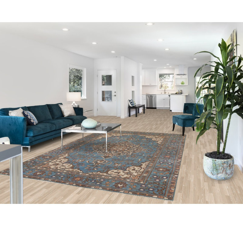 Tapis bleu surdimensionné 7 x 10 po