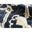 Tapis noir de haute qualité noué à la main