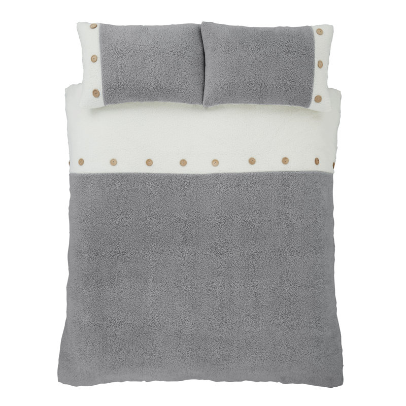 So Soft 2 Tone Buttoned Sherpa