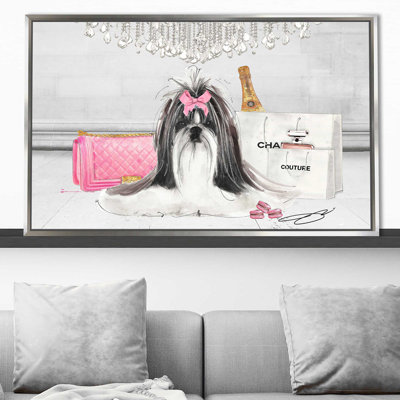 Fashionista Shih Tzu (Horizontal) par By Jodi - impression