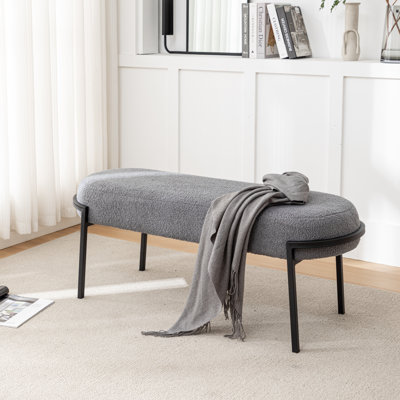 Banc rembourré Janeesha Boucle