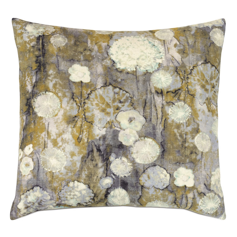 Evangeline Floral Linen Reversible Throw Pillow