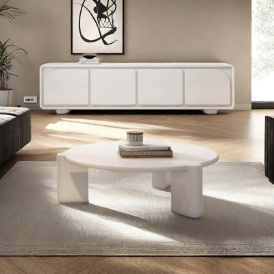 Simple modern coffee table TV cabinet combination