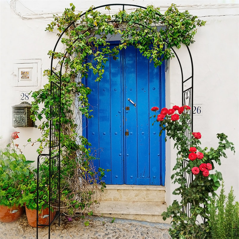 Support pour arche de jardin, Noir
