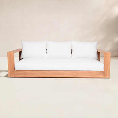 Tulum 87" Teak Patio Sofa
