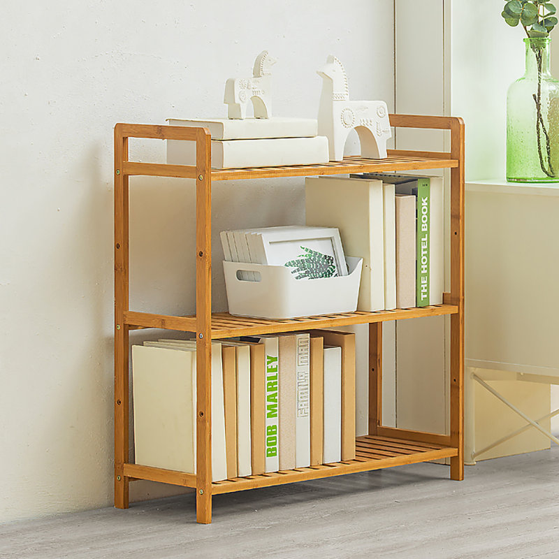 Audriel Wooden Tiered Bookcase, 71cm H x 68cm W x 25cm D