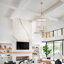 Lustres à intensité variable 6 lumières 25,98 pouces Modern Island Farmhouse