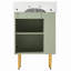 Meuble-lavabo 21,6 po, armoire combinée, meuble de rangement pour salle de bain, lavabo simple en céramique, rangement à gauche-120330122