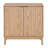 Mid-Century Modern 2 Door Storage Cabinet With Fluted Fronts-586910571