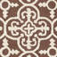 Clapham Geometric Handmade Tufted Wool Dark Brown/Ivory Area Rug-24824703