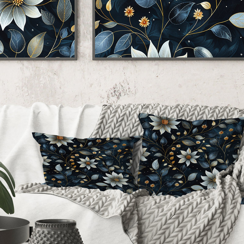 Coussin Sparkling Flower Glam II - Glam, H 16 po x l 16 po