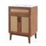 Javer 24'' Single Bathroom Vanity with Ceramic Top
