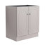 Meuble-lavabo autoportant 30 po et 2 portes d'armoire à fermeture en douceur (emballage KD) - sans le lavabo