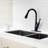 Kitchen Faucet, Oil - Rubbed Bronze With Pull Out , Complementary To Decor, Corrosion, Single Handle For Flow And Temperature, 360 Degree Swivel Spout, Dual Spray, Quick Setup Faucet In Bronze, Clean